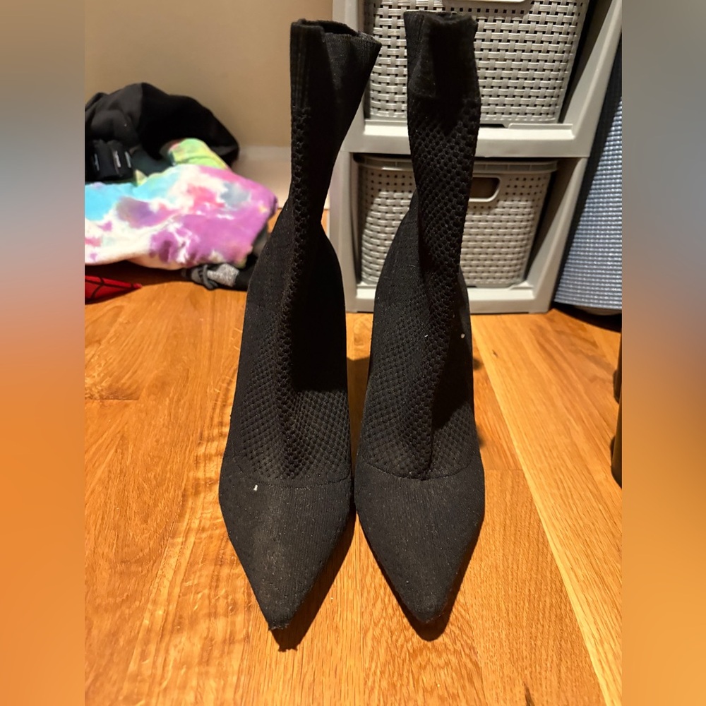 Zara Black Women's Sock Boots